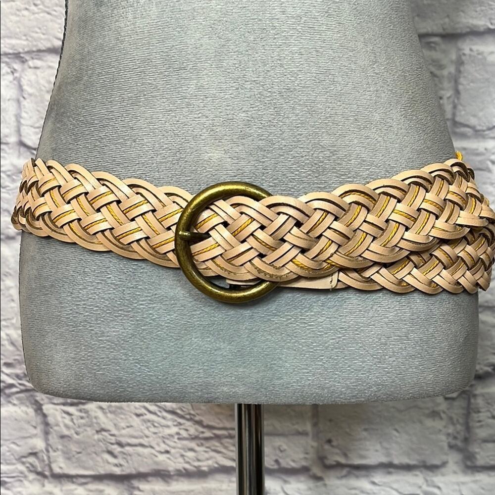 Vintage Y2K Target Braided Leather and Cording Belt